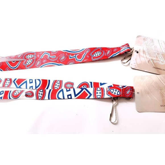 MONTREAL CANADIENS NHL LANYARD DOUBLE SIDED NEW - Picture 2 of 2